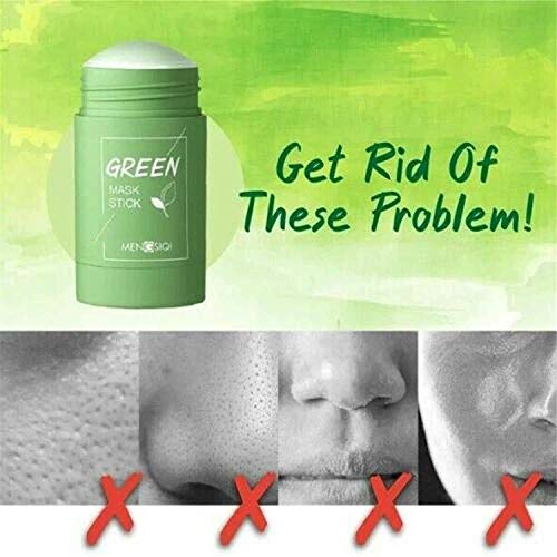 Enflni Green Tea/Berinjela Purificação da Máscara de Beck de Argila, Face Hidrata o controle de óleo, poro limpo profundo, Removedor de cravos de limpeza profunda da acne, melhora a pele para mulheres