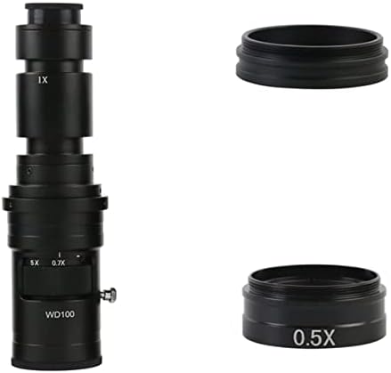 Acessórios para microscópio 0,7x-5x ampliação ajustável continuamente, microscópio de vídeo consumíveis de laboratório de câmera