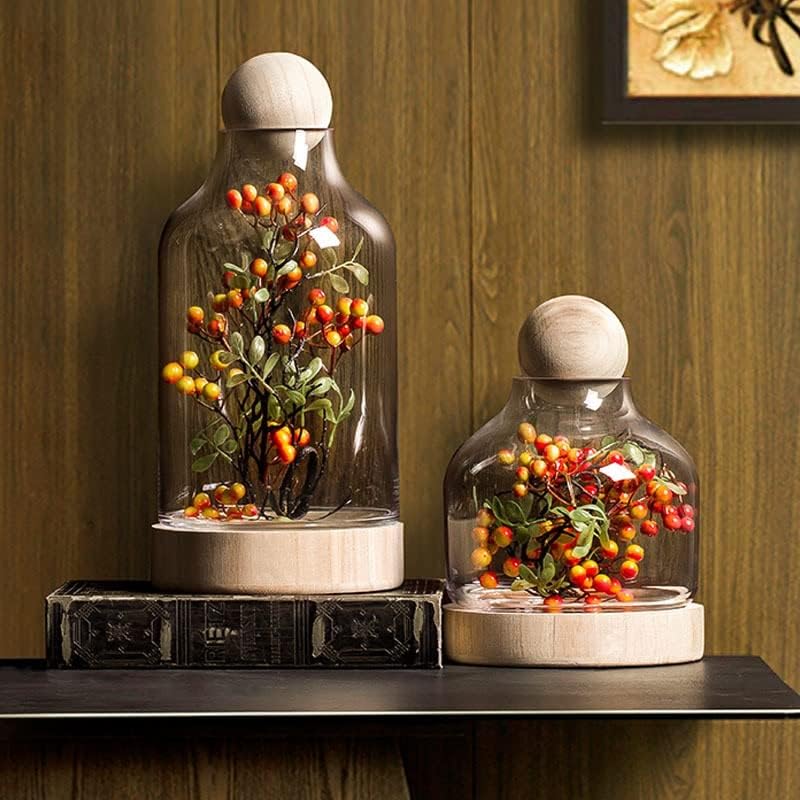 Eyhlkm European Glass Storage Jar de cozinha de cozinha Distribuidor de grãos Simplicidade