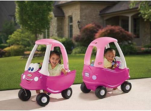 Little Tikes Princess Cozy Coupe Ride -On Toy - Push de carro para crianças e buggy inclui portas de trabalho, volante, buzina, tampa