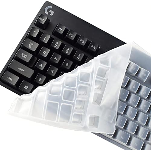 Teclado de teclado de silicone à prova de poeira Compatível para o teclado Logitech G Pro Mechanical Gaming e Logitech G Pro