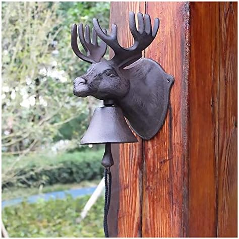 Essns choun ferro jantante de campainha de campainha sinalizador de ferro fundido para jantar para fazenda decoração de cabine