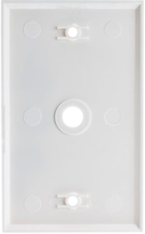 Placa de parede, 1 orifício para conector F-pino, branco