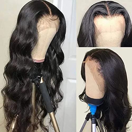 180 Densidade onda corporal HD Lace transparente Peruca frontal Loose Wave Real 13x4 Lace Frontal Wig Human Human With