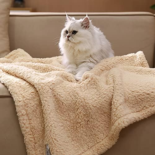 1 pacote 3 cobertores calmantes Posto de lã premium macio de animais de estimação SHERPA SHERPA SHERPA PARA CAG CAT CAT