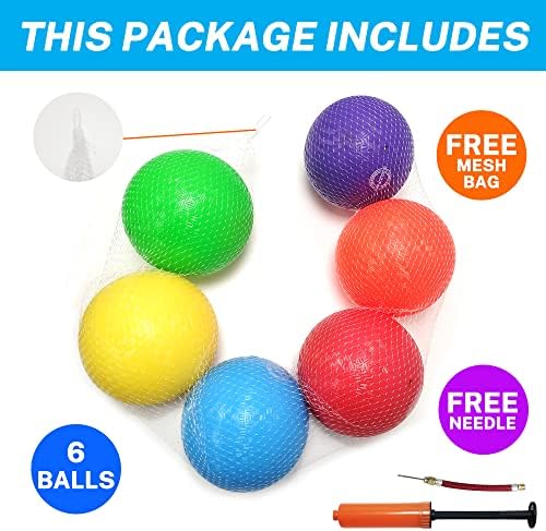 Ballfun Dodgeballs Playground Balls 8.5 , Dodge Ball Set for Kids & Adults, Handball de kickballs bobina para jogos externos