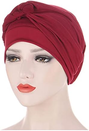 Capinho de cabeça boêmia envolve a capa étnica de capital de capital de trança câncer de turbante pré-amarrado com