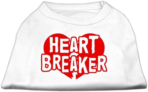 Mirage Pet Heart Breaker Print Camisa branca xxxl - 20 l