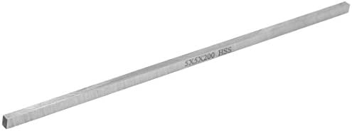 Aexit, forma de retângulo, peças e acessórios de roteador torneiras HSS Cutter de corte de bits de bits biting berclets barra 5x5x200mm