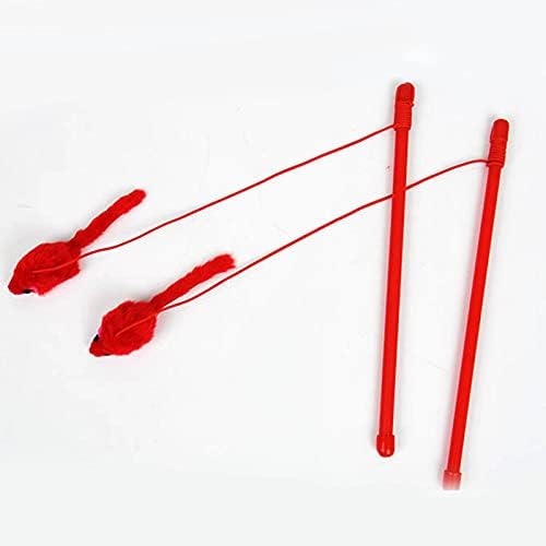 NC 1 PC PC CAT Toy Toy Toy Plástico Kitten Pet Funny Cat Toy Toy Stick Stick Toy Wire Chaser Wand Acessórios de gatos bons