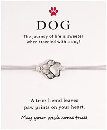 Pulseira de cachorro panoril pulseira de pulseira melhor presente presente cão presente criativo cachorro cão bênção lágrima