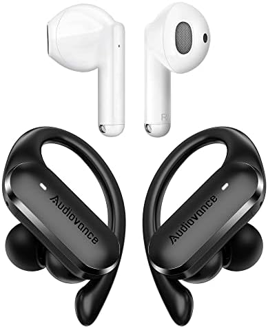 Audiovance SPNT 301, fones de ouvido sem fio de 2 sets, fones de ouvido Bluetooth, presentes ideais de broto de ouvido,