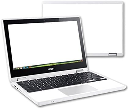 MightySkins Skin Compatível com Acer Chromebook R11 - Branco sólido | Tampa protetora, durável e exclusiva do encomendamento de vinil | Fácil de aplicar, remover e alterar estilos | Feito nos Estados Unidos