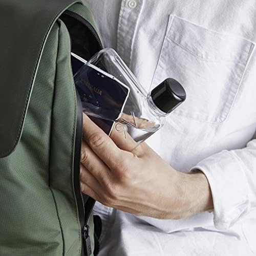 Memobottle A6 A garrafa de água plana projetada para caber na sua bolsa | BPA grátis | 12 oz