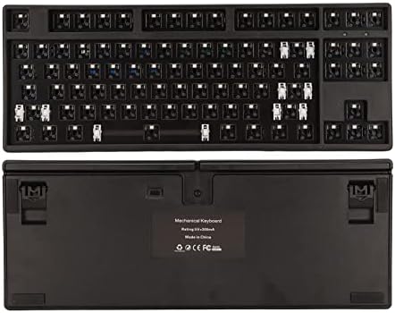 Teclado mecânico, teclado 87 teclas RGB, teclado para jogos com o teclado mecânico modular da liga de alumínio ABS RGB Kit