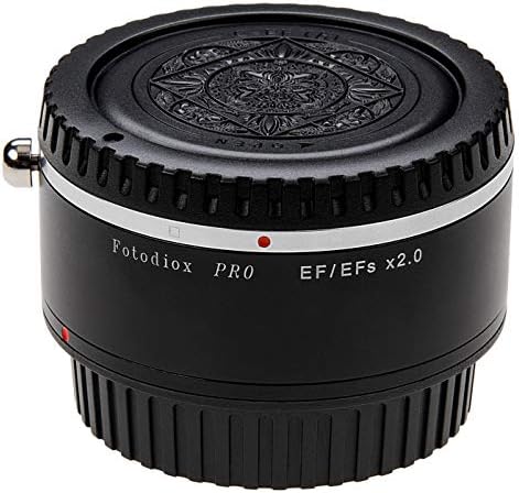 Fotodiox Pro AutoFocus 2X TeleConverter Compatível com lentes de quadro cheia de Canon Eos EF e câmeras EF/EFS