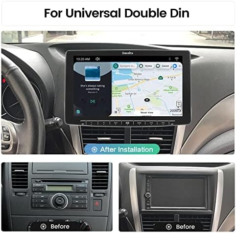 Dasaita com escoteiro HD 10,2 polegadas Dup Din Din Android CarPlay Android Auto Head Unit 1280x720 IPS Tela de toque DSP DSP WIFI CAR RÁDIO 4G RAM 64G ROM ROM ROTATILL GPS Navegação GPS