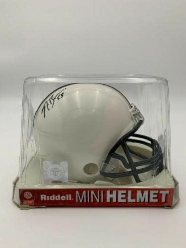 Navorro Bowman assinou/autografou Penn State Nittany Lions vsr4 Mini capacete -jsa - Mini capacetes da faculdade autografados