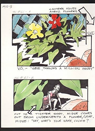 Big Top Pee-Wee 1988 Original Storyboard Art Carl Aldana Midge Garden SC#61-A/B
