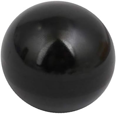 X-dree 35mm dia m10 rosca plástico maçaneta de bola preto para máquina de torno de armário (35 mm dia m10 hilo plástico