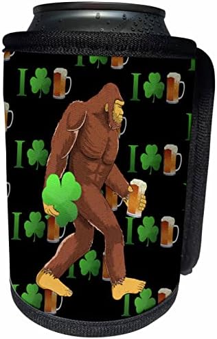 3drose eu amo cerveja engraçada cerveja irlandesa bebendo Bigfoot. - LAPA BRANCHA RECERLER WRAP