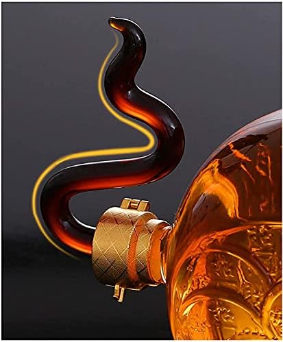 Whisky Decanter Wine Decanter Whisky Decanter Liquor - 1000 ml de decantador de uísque de rato animal para bebidas escocesas