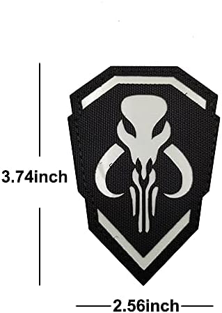 IR Infravermelho de recompensa de recompensa refletiva de manchas Mandalorianas Militar Tactical Moral Patches de emblema com gancho
