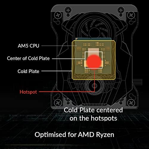 Freezer líquido do Ártico II 240 A-RGB-Multi-compatível com o refrigerador de água AIO com A-RGB, compatível com Intel & AMD, bomba controlada por PWM, velocidade do ventilador: 200-1800 rpm, LGA1700 compatível-preto