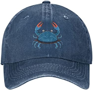 Maryland Chesapeake Bay Blue Crabs Mens jeans de cowboy chapéu de beisebol chapé chapéus de caminhão preto Chapéus