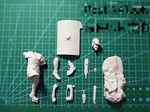 SPLINDG 1/24 Soldado de resina de 75 mm de guerreiro romano antigo com escudo, antigo modelo de modelo de resina da guarda romana Kit/g71421