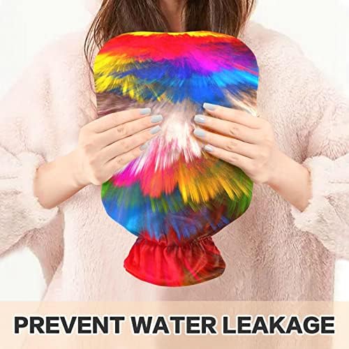 Garrafas de água quente com capa cor de lapidação de corda de água quente para alívio da dor, dores de cabeça nas costas, bolsa de