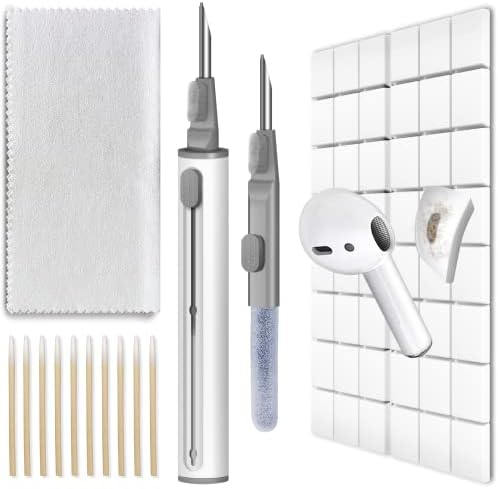 Moloppo Limpeza Putty para Apple AirPods, Kit de limpeza de telefone com caneta limpa, Remova a cera e a sujeira
