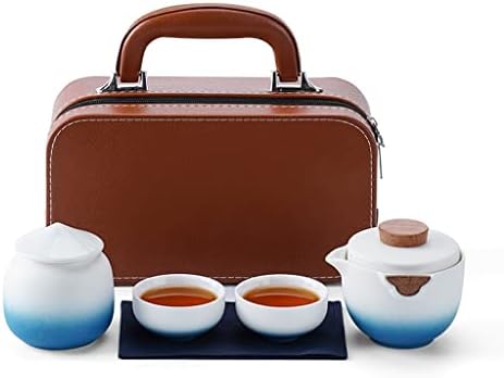 Hdrzr Pottery Black Japanese Viagem Tea Set