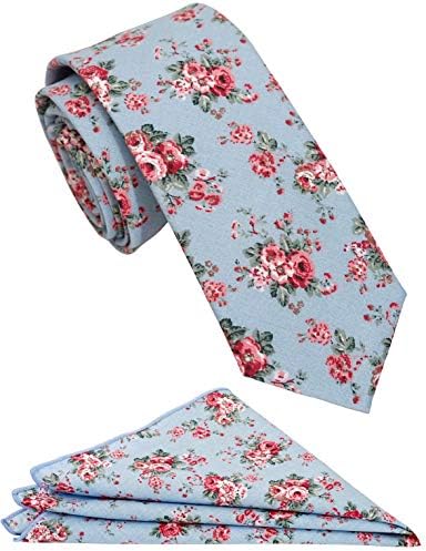 Zenxus mass casual skinny floral tie combin
