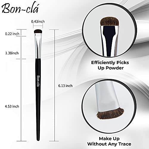 Bon-Clá Eyeshadow Brush Brush, vincos e maquiagem para os olhos, efeito de halo, remova a sensação de limite, transição natural, fibra sintética premium