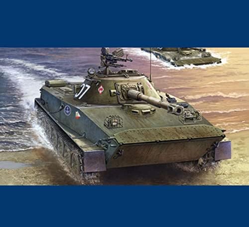 FMOCHANGMDP Tanque 3D Puzzles Modelo de plástico kits, 1/35 Escala Polônia PT-76B Modelo de tanque anfíbio leve, brinquedos e presentes para adultos, 8,8 x 3,6 polegadas