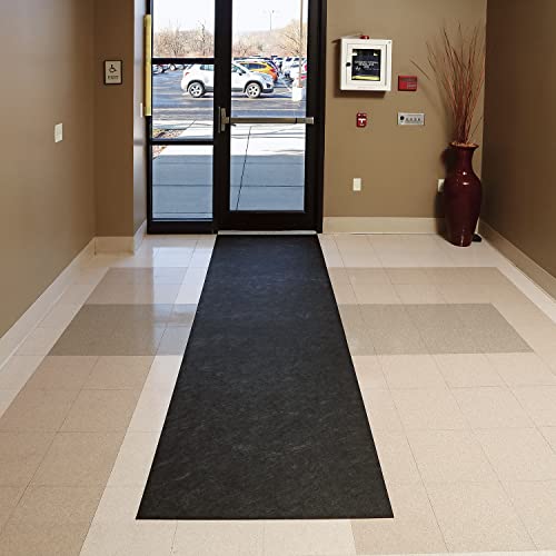 New Pig Corporation Pig Grippy Floor tapete | Tapete de piso apoiado por adesivo | 36 x 10 'tapetes por rolo | preto | grpp36203-bk