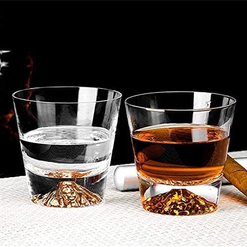 Whisky Decantador Whisky Decanter Vinho Decanter Whisky degustação de vidro de vidro Liquor de vidro de vidro Copo criativo do Monte Fuji Copa da montanha da neve