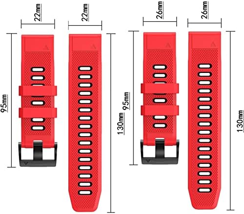 Ahgdda Watchband para Garmin Fenix ​​7 7x 6 7x 3HR 935 Enduro Silicone Band Fenix6 Fenix5 Watch EasyFit Wrist Strap 22/26mm Correa