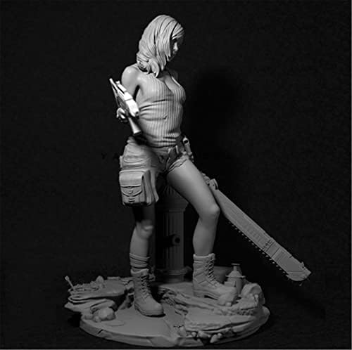 Goodmoel 75mm 1/24 Agente de fantasia Kit de modelo de soldado de resina guerreira feminina / kit em miniatura não montado e sem pintura / tw-7358