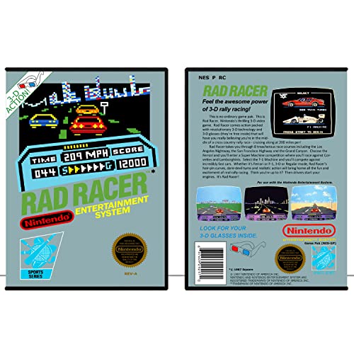 Rad Racer | Sistema de entretenimento da Nintendo - apenas caso de jogo - sem jogo