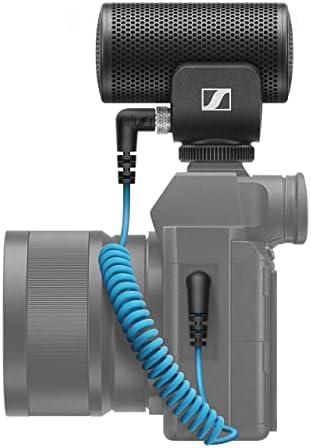 Sennheiser MKE 200 Compact Supercardioid na câmera Microfone com proteção contra vento embutida com kit completo com Lyxpro boompole