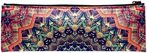 Bolsa de maquiagem tbouobt bolsa de bolsa cosmética bolsa bolsa com zíper, vintage de flor de mandala étnica
