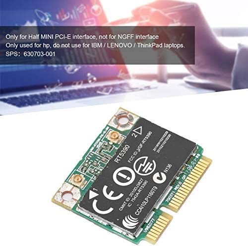 Carta de rede sem fio, mini PCIE Retwork Card 802.11b/g/n Adaptador Wi -Fi para computador HP RT5390 SPS 630703001