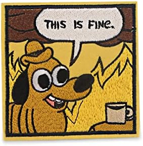 Este é um cão fino cão engraçado meme moral patch militar patch tático bordado applique emblem