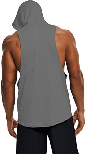 Projeto Titan Men's Cut Off Workout Hoodies Camisas de tanques de ginástica