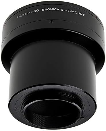 Adaptador de montagem da lente Fotodiox Pro - Compatível com a lente de montagem Bronica S para a Sony Alpha E -Mount Mirrorless Camera Body