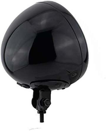 Motocicleta universal 7 abrigo de farol lamp lamp caçamba fundo montagem balde led brilho preto ajustes para harley