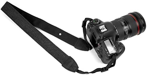 Câmera de câmera wanby alça de ombro de pescoço de tela preta com fivelas de liberação rápida para DSLR SLR