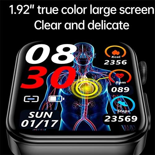 Relógio inteligente de fitness cqcyd, bluetooth 5.1 palestra, 1,83 polegada de temperatura em tela cheia, monitoramento de glicose no sangue IP68 Smartwatch Smartwatch para Android iOS #today